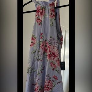 Lulu’s Floral Lilac Halter Style dress.